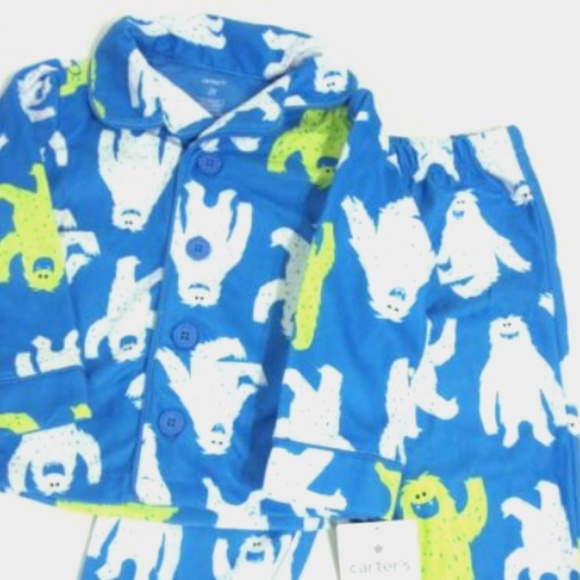 Carter's Abominable Snowman Pajama Set Size 2T - Picture 1 of 3
